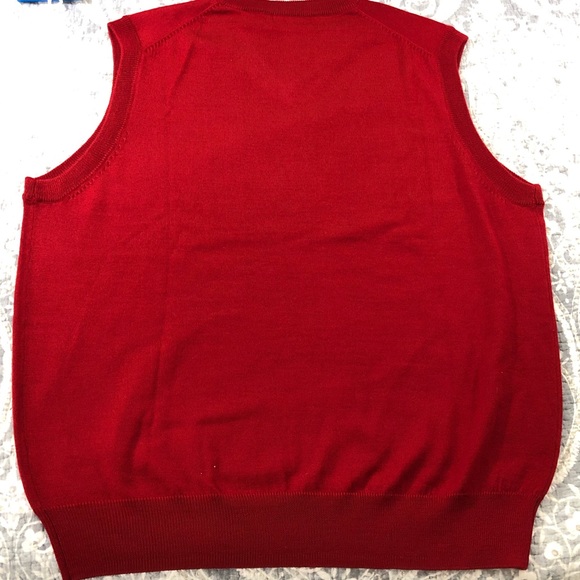 Men’s NWT Alan Flusser V-Neck Sleeveless Sweater - Picture 5 of 8